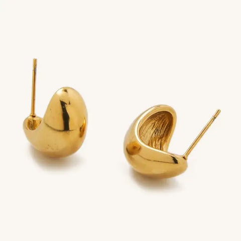 Chunky Teardrop Hoops