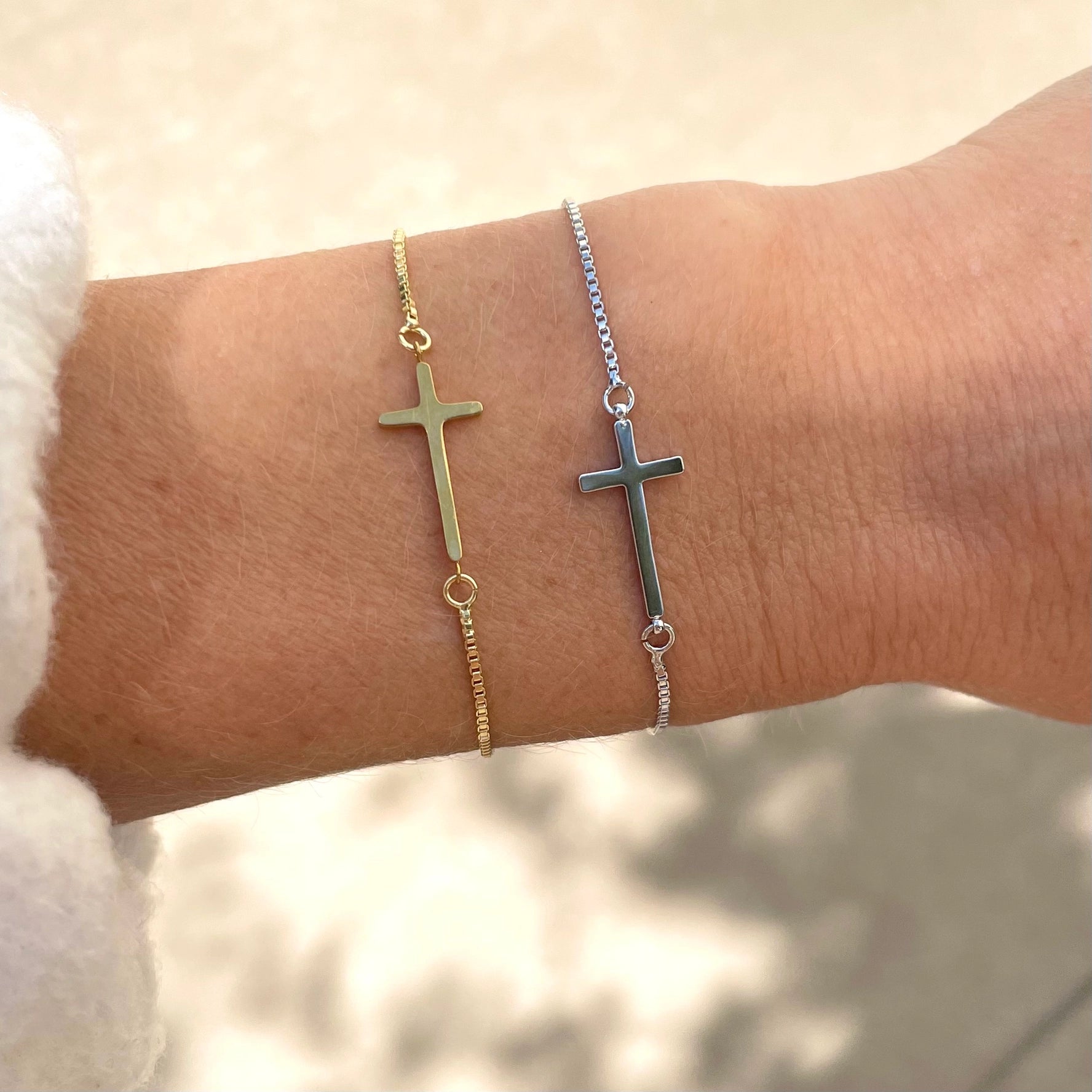 Cross Slider Bracelet