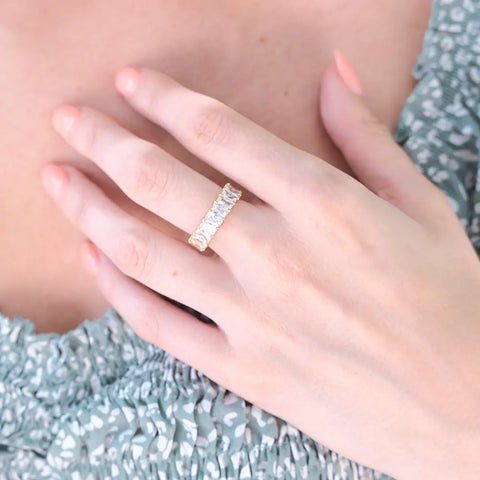 Gold Crystal RIng