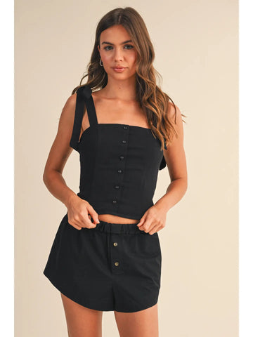 Midnight Tie Top