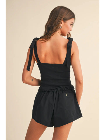 Midnight Tie Top